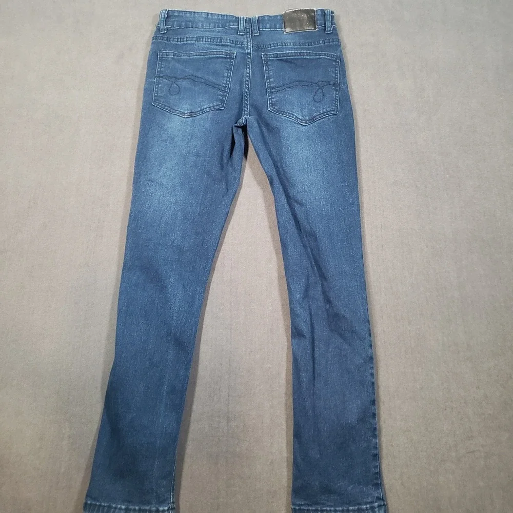 Velero Jeans Mens 30x30 Blue Distressed Slim Fit Stretch Denim‎
